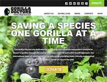 Tablet Screenshot of gorilladoctors.org